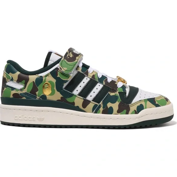 Adidas x BAPE “Forum Low 30th Anniversary” sneakers, New in Box, M11.5 - Picture 3 of 12